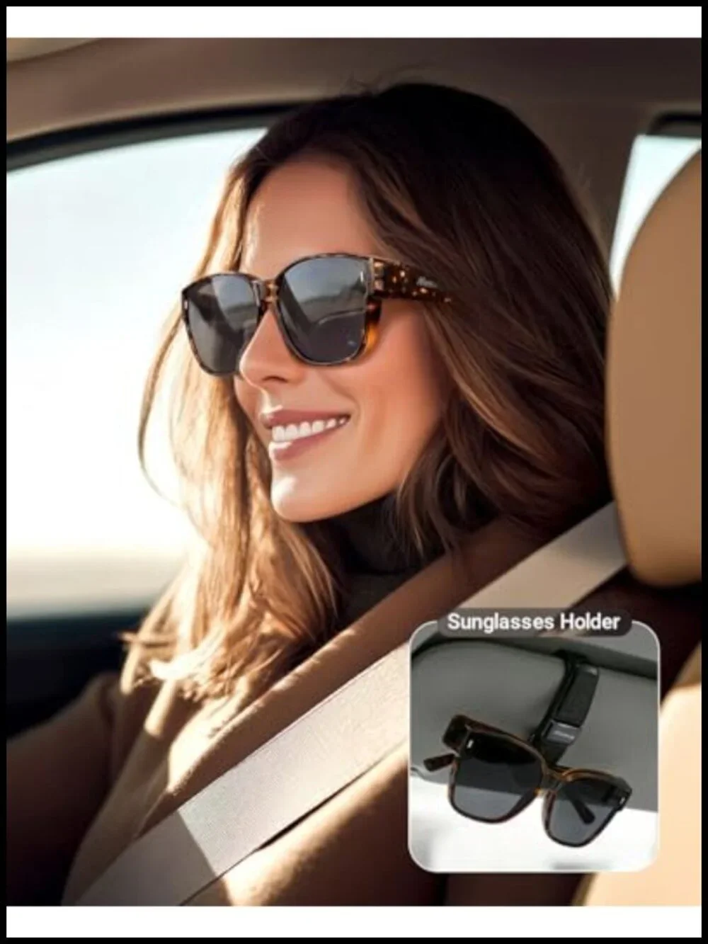 Fit Over Glasses Sunglasses - Polarized Square Shades for Driving